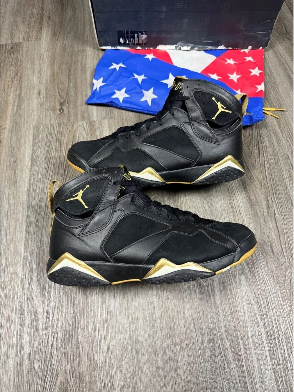 Size 13 - Air Jordan 7/6 Retro Golden Moments Pack